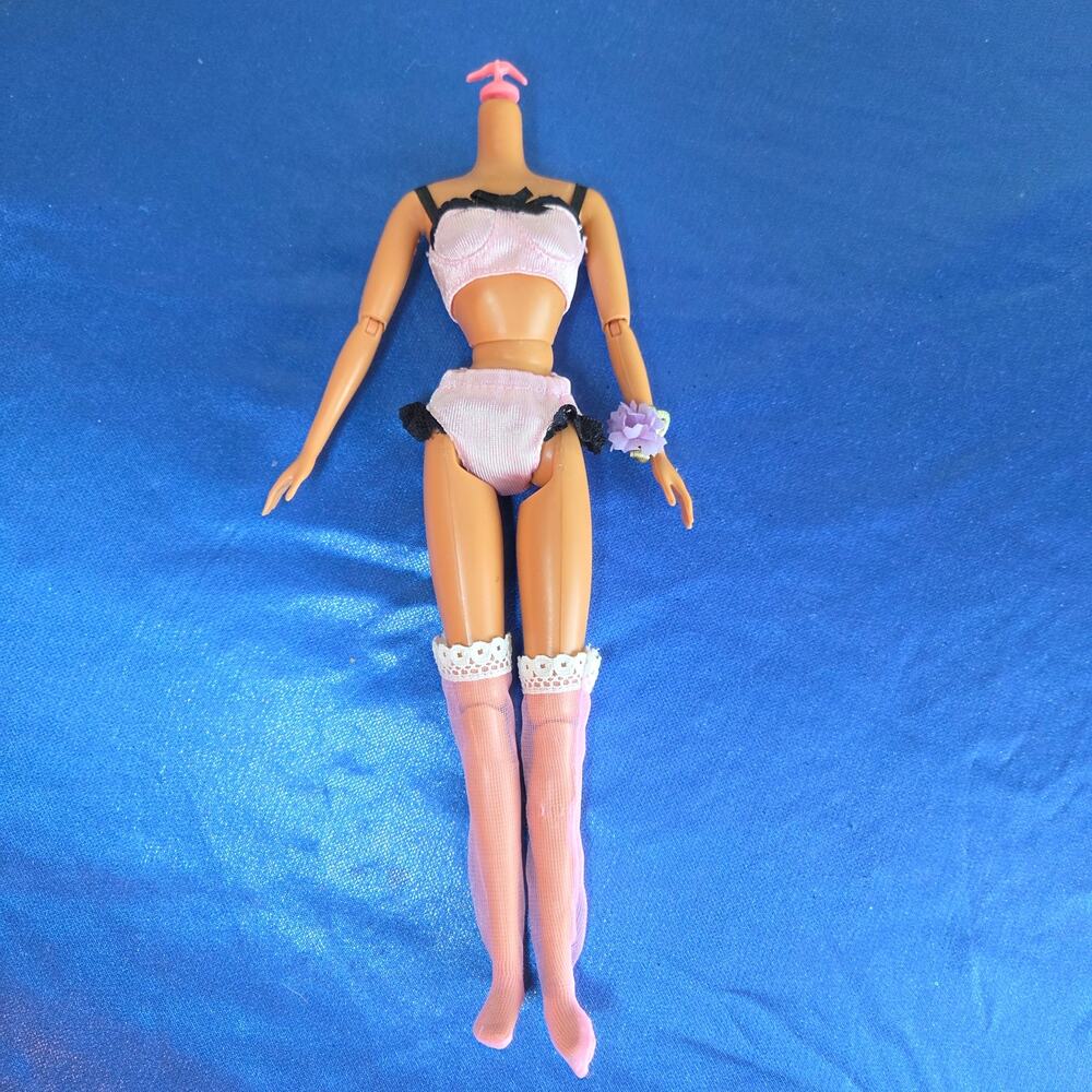 Headless Made to Move Barbie Body for OOAK or Customs with Lingerie Outfit